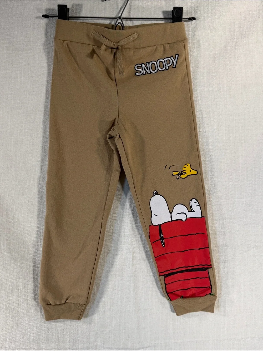 Peanuts Boys Matching Sweat outfit in Tan with Red and Yellow Accents